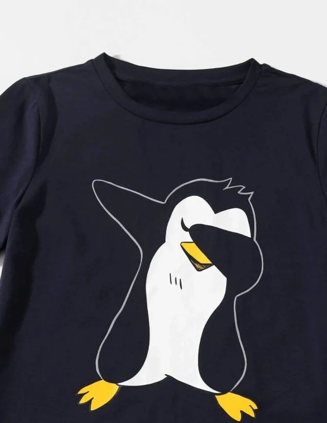 Black Penguin Graphic Set