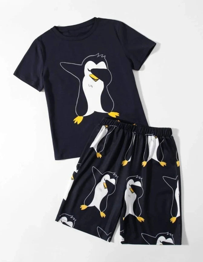 Black Penguin Graphic Set