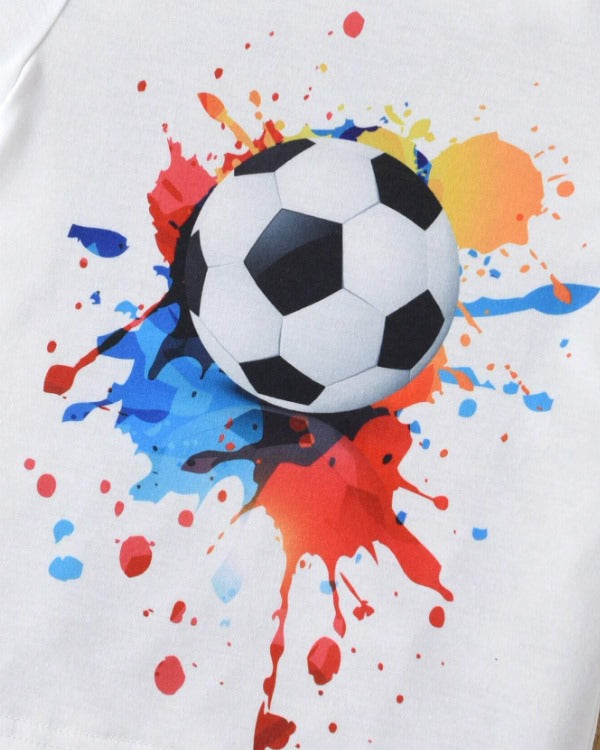 Colorful Football Graphic Tee