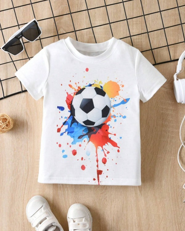 Colorful Football Graphic Tee
