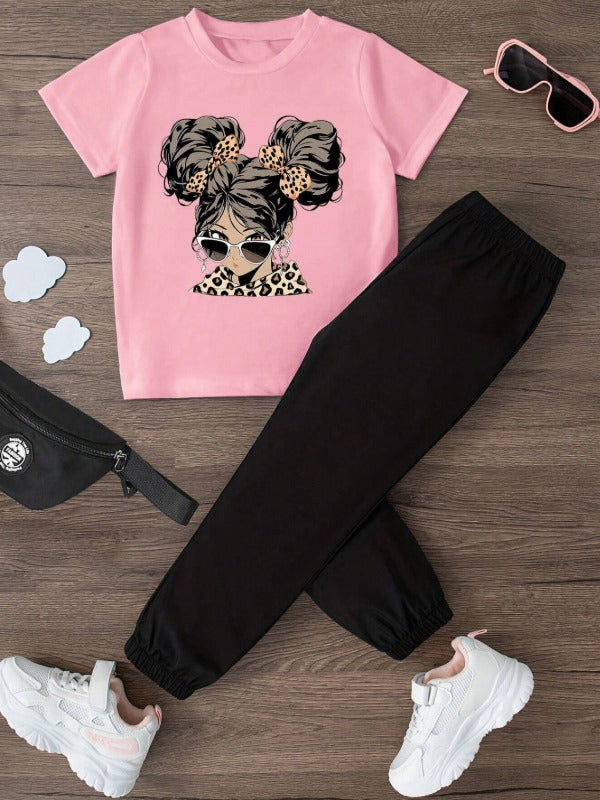 Cool Glasses Girl Tracksuit