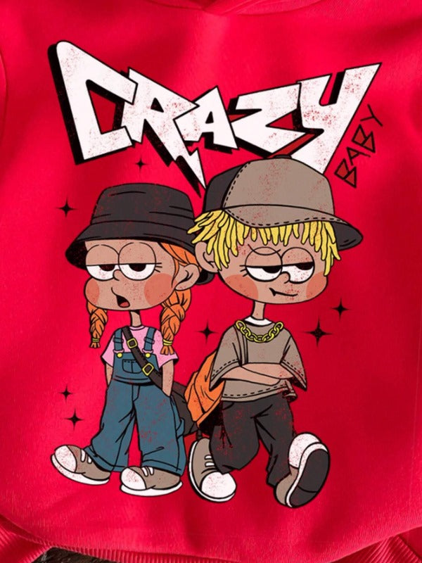Crazy Baby Graphic Hoodie