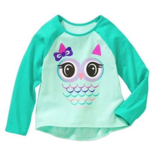Cute Green Owl Graphic Tee (FS) (Copy)