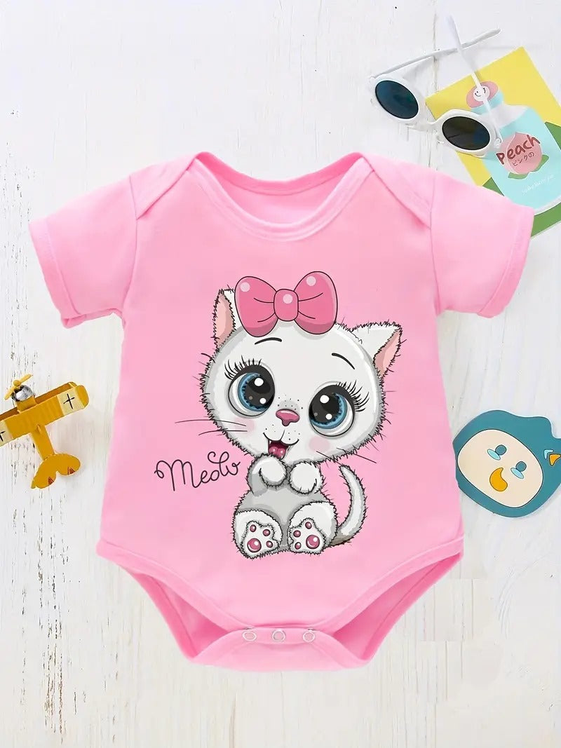 Cute Meow Cat Romper