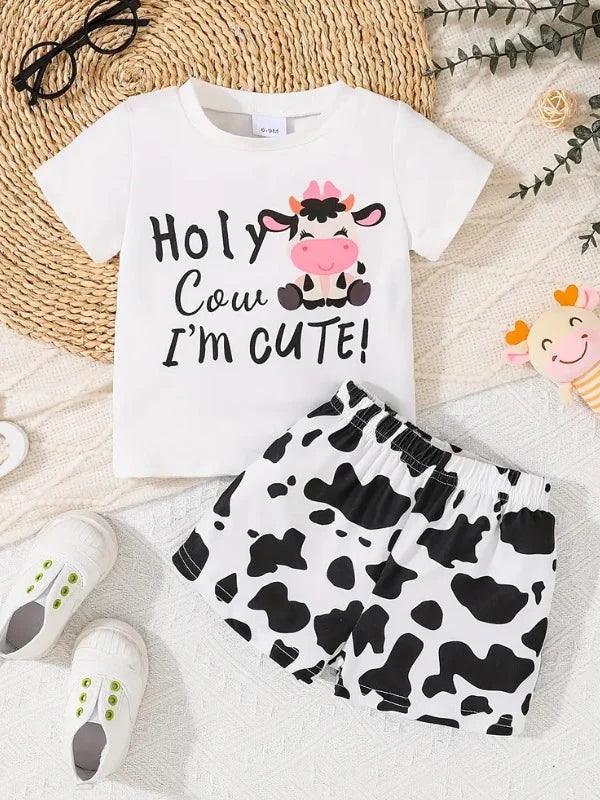 Holy Cute Cow Graphic Set