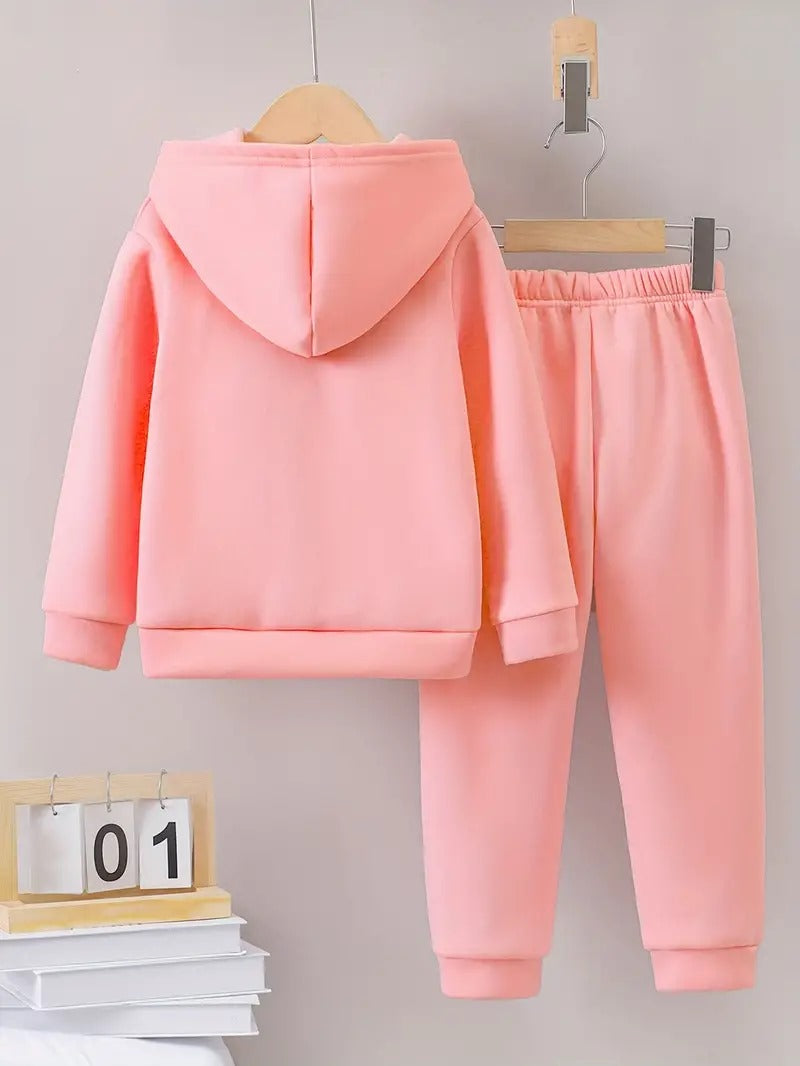 I love You Letter Graphic Tracksuit