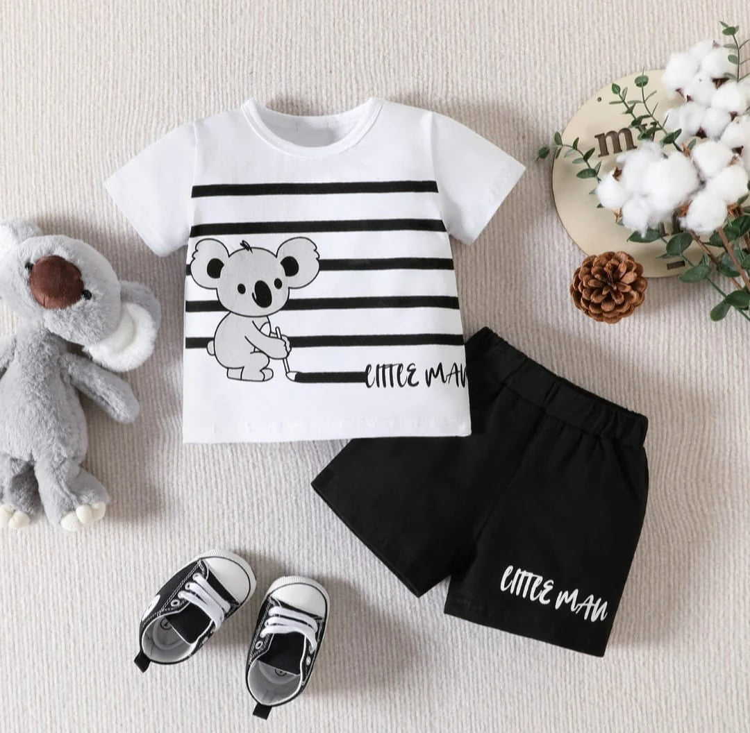 Little Man Koala Graphic Set