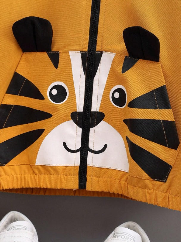 Mini Tiger Zipper Hoodie