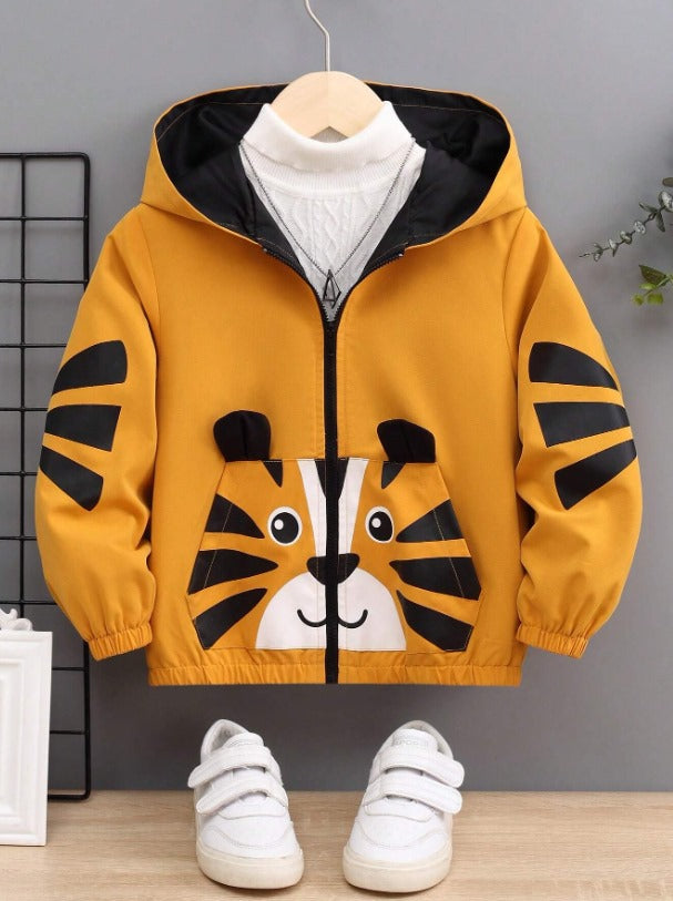 Mini Tiger Zipper Hoodie