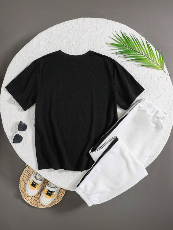 Shoulder Stripes Horns Tracksuit