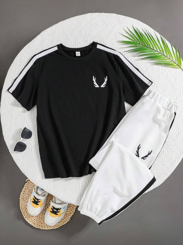 Shoulder Stripes Horns Tracksuit