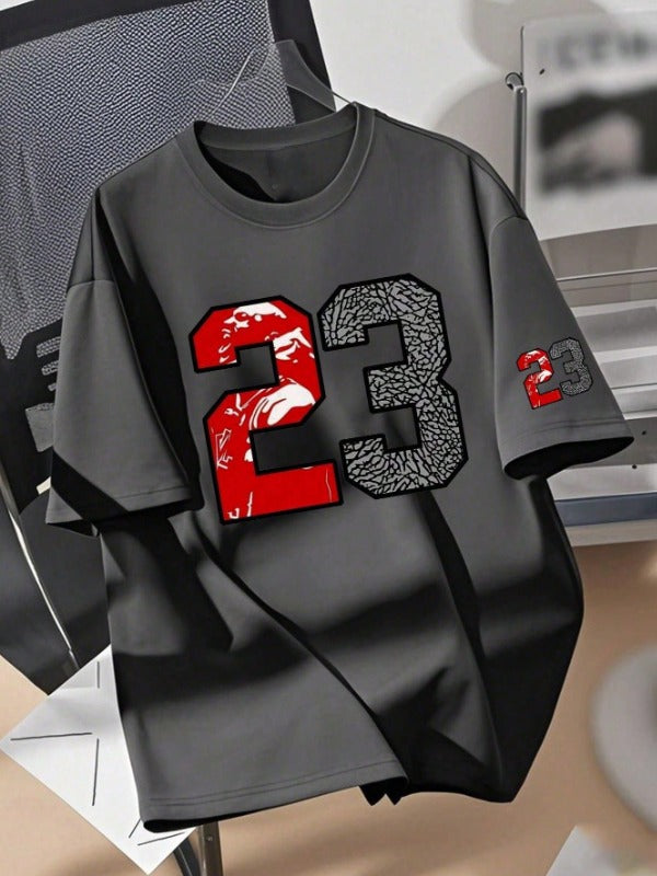 23 Letter Tee Grey