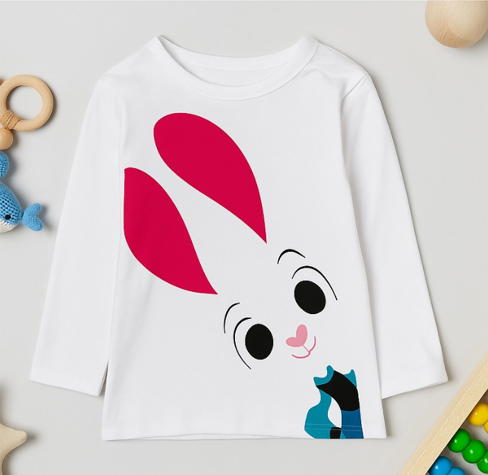 Bunny Graphic Tee - White (FS)
