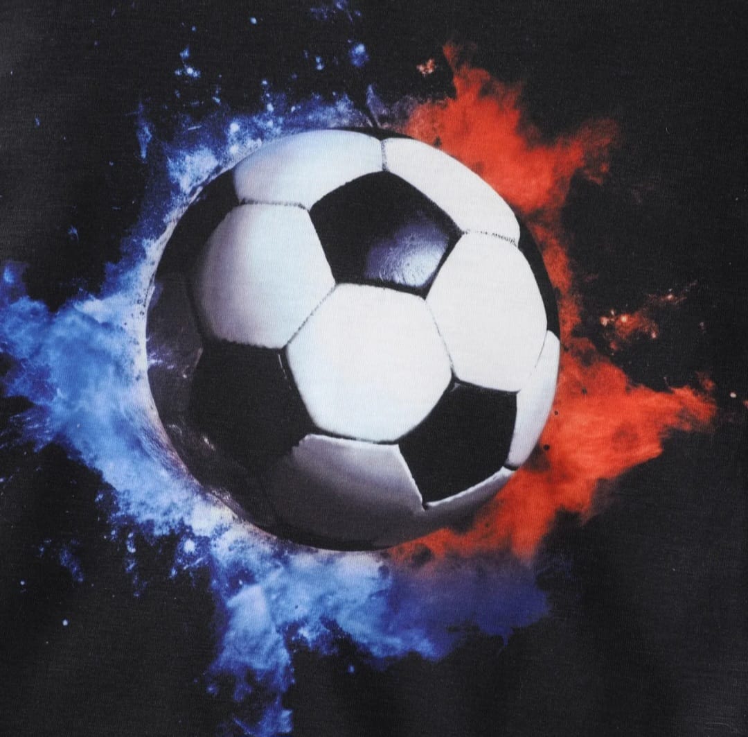 Black Football Graphic Tee