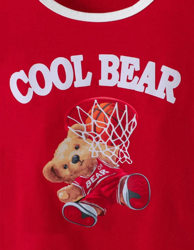 Cool Bear Raglan Graphic Tee