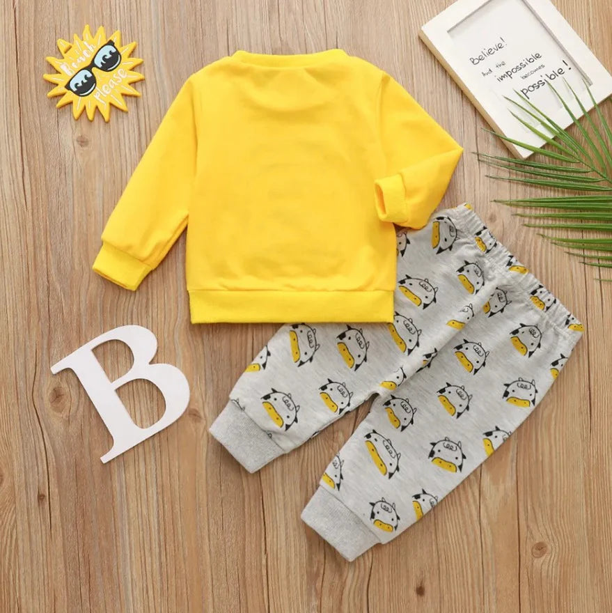 Cow Milk Printed Tracksuit