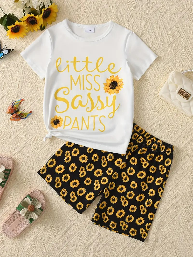 Little Miss Sassy Pants Graphic Set