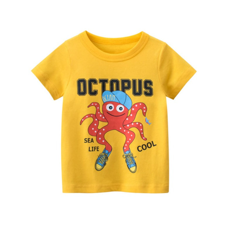 Sea Life Octopus Graphic Tee