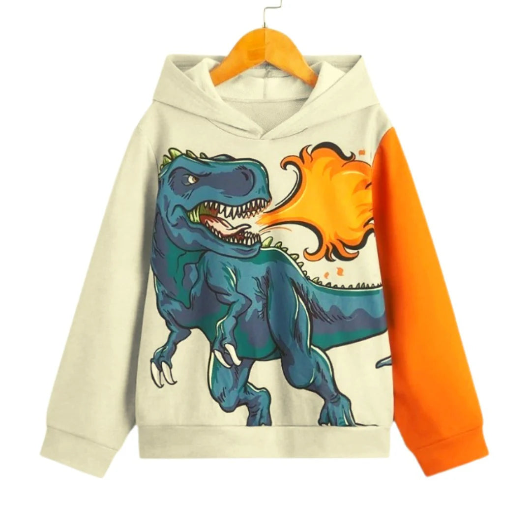 T Rex Fire Hoodie