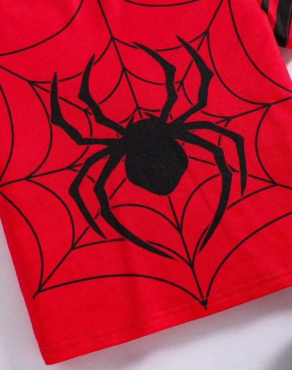Two Stripes Spider Tee (V-Neck)